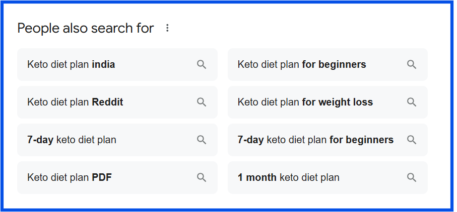 Google Search - People Also Search For