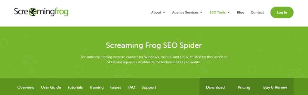 Screaming Frog SEO Spider